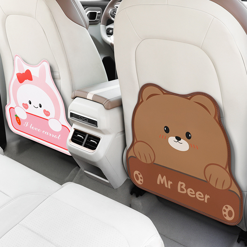 Car Seat Back Anti-kick Pad Children's Anti-wear Car Supplies Universal Rear Cartoon Car Seat Anti-dirty Protective Pad