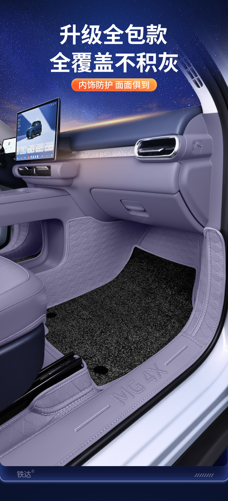 Suitable for 26 models of MG4X floor mats, specially designed for MG4X, modified interior carpet car floor mats