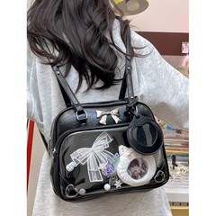千年y 2k痛二次元バー谷子装飾痛バッグJK制服バッグ鏡面ハンドバッグショルダーバッグ