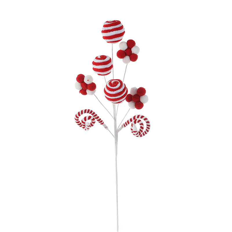 Nuevos dulces de espuma peluche Lollipop Gingerbread adornos decorativos árbol de Navidad arreglos de flores festivos