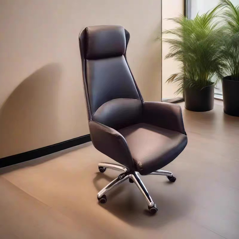 Silla de cuero ligera de lujo de alto nivel de negocios silla de oficina ergonomía silla cómoda al por mayor