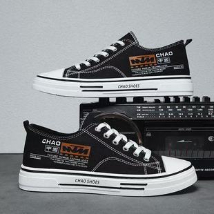 New Men's Canvas Shoes 2025 Spring Breathable Casual Board Shoes Junior College Style Simple Casual Board Shoes