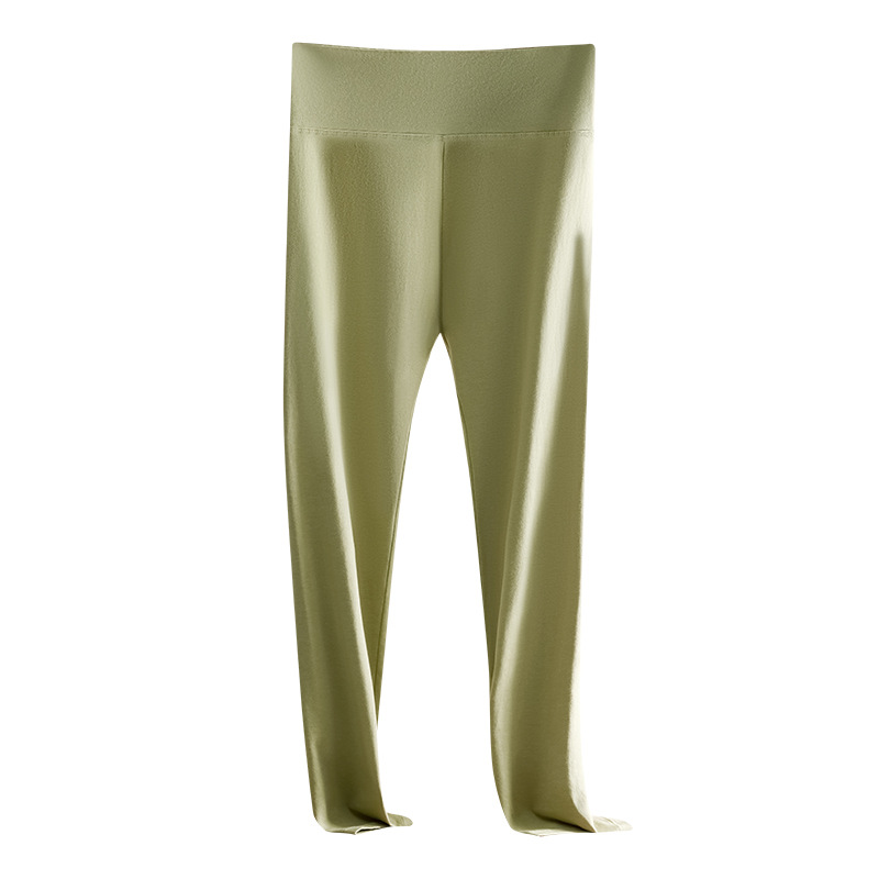 Otoño e invierno, algodón puro, leggings cálidos de cintura alta para mujer, pantalones de yoga de levantamiento de cadera y abdomen, pantalones largos cálidos delgados de gran tamaño