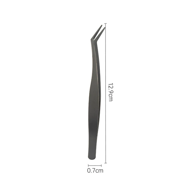 Tungsten steel color (gold feather clip long round) opp bag