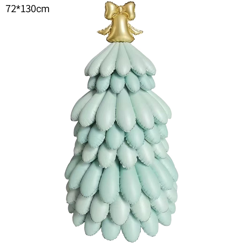 Globo de Navidad 4D de gran tamaño Base de globo tridimensional Trineo de Santa Claus Decoración de ciervos Árbol de Navidad