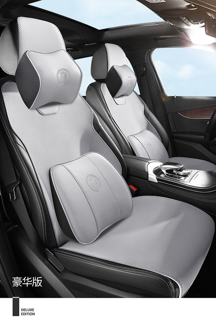 Genuine Leather Car Seat Cushion, Universal for All Seasons, Breathable Small Car Half-Cover Seat Cover, One-Piece Seat Cover, Dropshipping Available