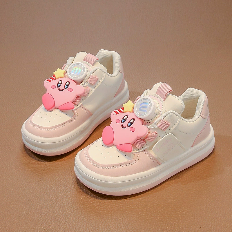 Девушки Весенние Одиночки Одиночки Одиночки Детская повседневная обувь 2025 Новая детская обувь с толстой подошной кожей Одиночки