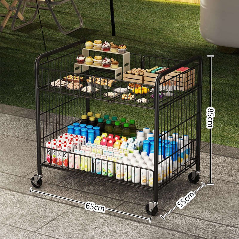 휴대용 및 접이식 - 검정색 소형 + 소형 휠