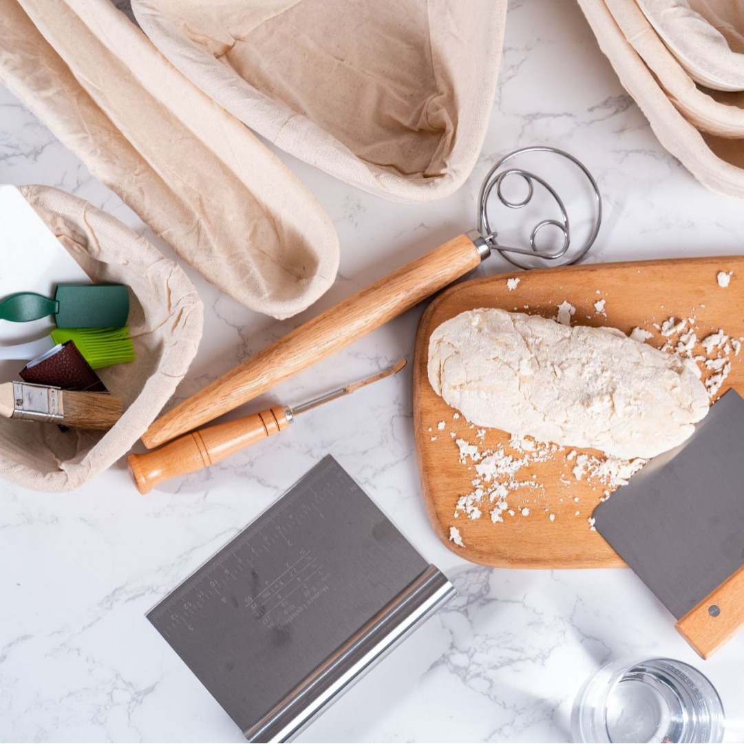 Cesta de fermentación de pan de ratán redondo oval masa fermentación herramienta indonesio ratán fermentación cesta hornear traje