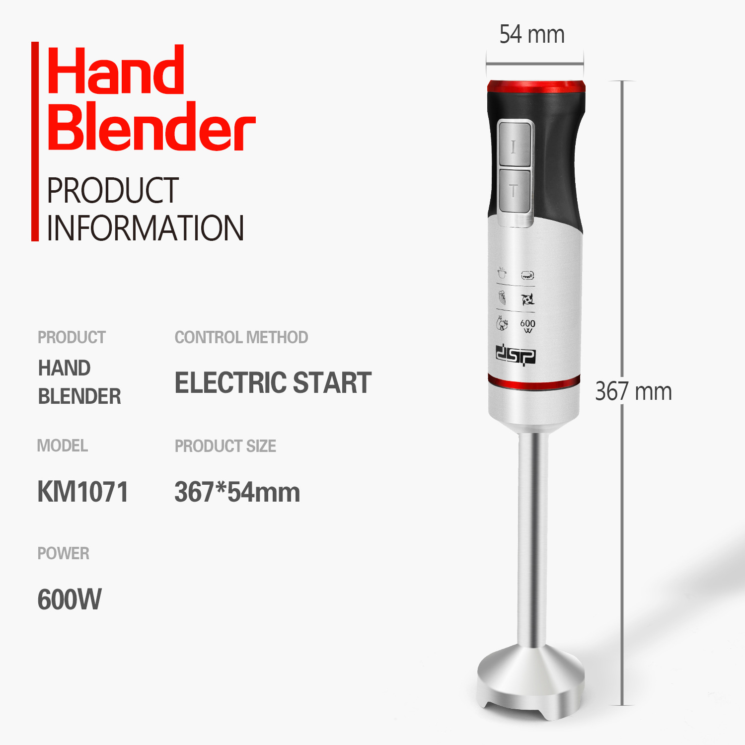 DSP Dansong Home Blender Baby Food Recipe Small Grinding Grinder Meat Handheld Cooking Stick Blender_voghion.com