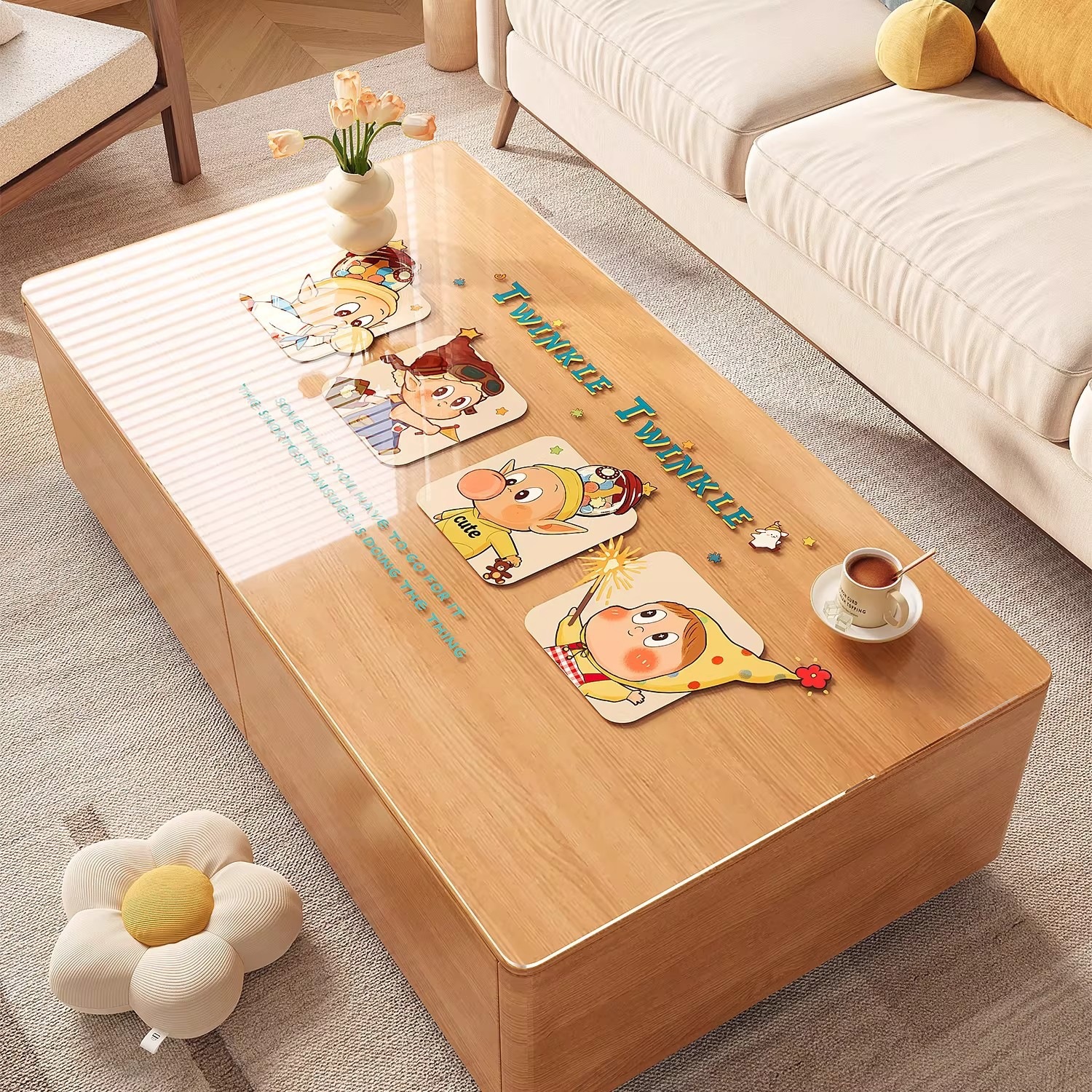 Pvc Thickeneded Dining Table Mat, Desktop Protection Mat, Transparent Soft Glass Table Mat, Rectangular Tablecloth, Waterproof, Oil-Proof, No-Wash