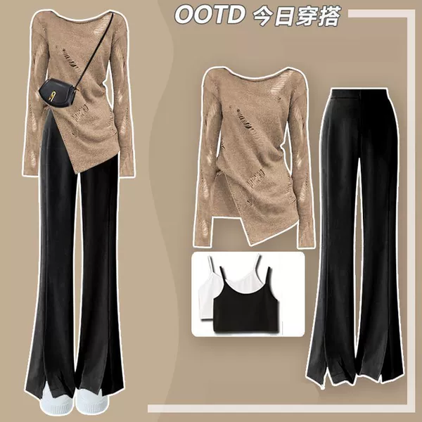 Colored design sweater, trend of season
