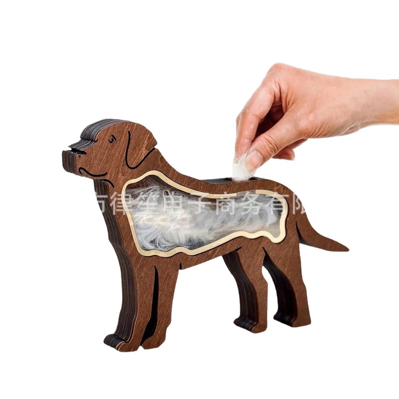 Pet Hair Keepsake Box创意木质宠物毛发纪念盒|undefined
