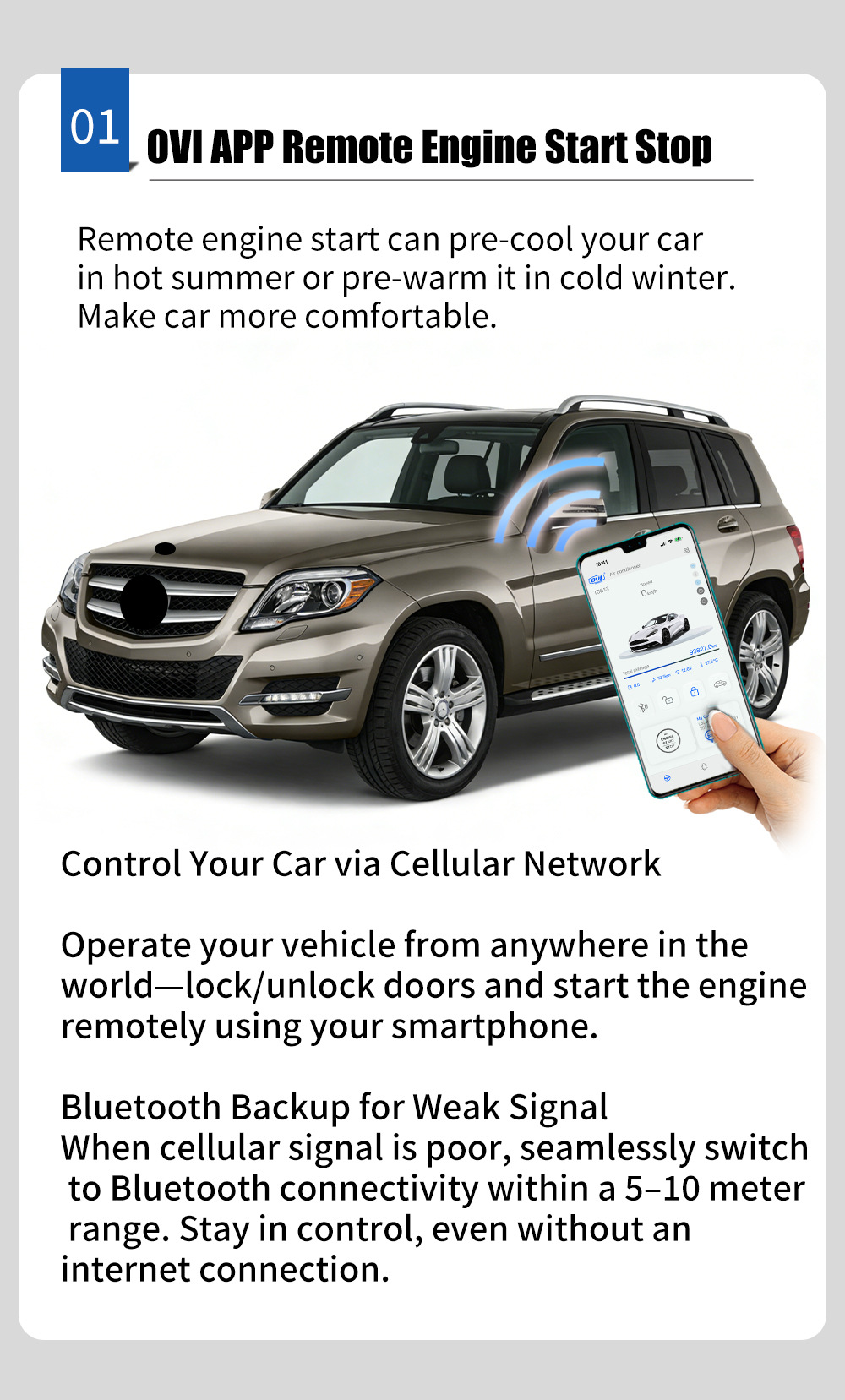 Modified One-Touch Start System Suitable for Vito, Aces, Ml, Gla, Glk, Cls, and Other Modified Vehicles with Keyless Entry