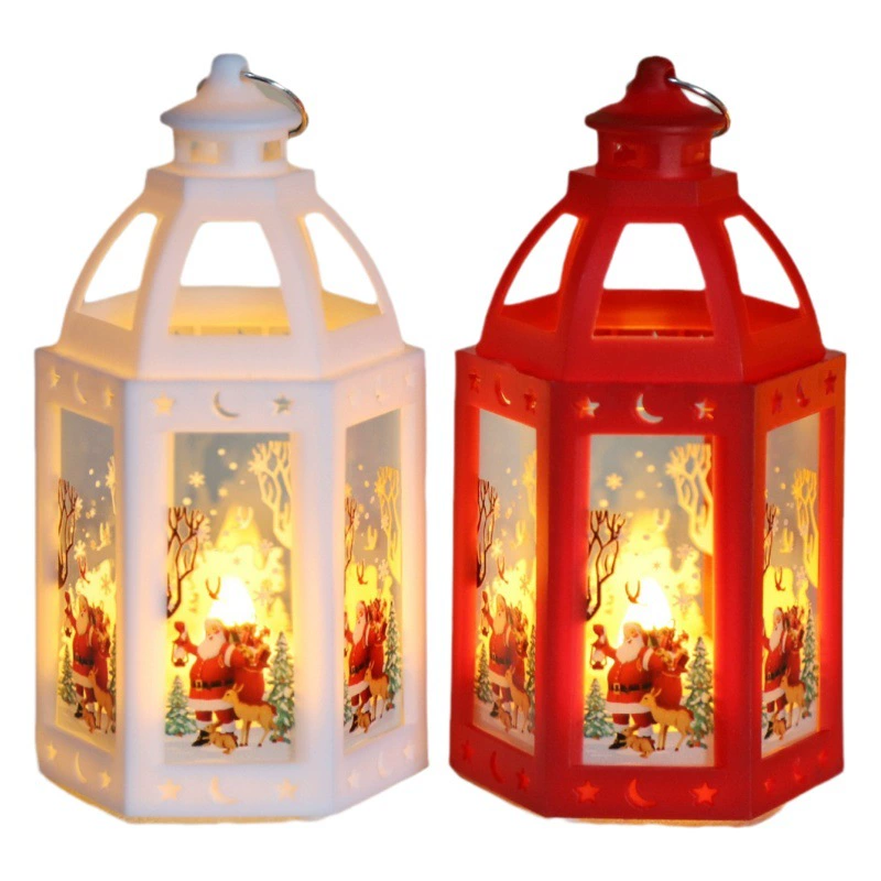 Трансграничная новая маленькая масляная лампа в европейском стиле, светодиодная Рождественская электронная ветряная лампа, Рождественская Праздничная декоративная лампа, украшение, подарок, ветряная лампа