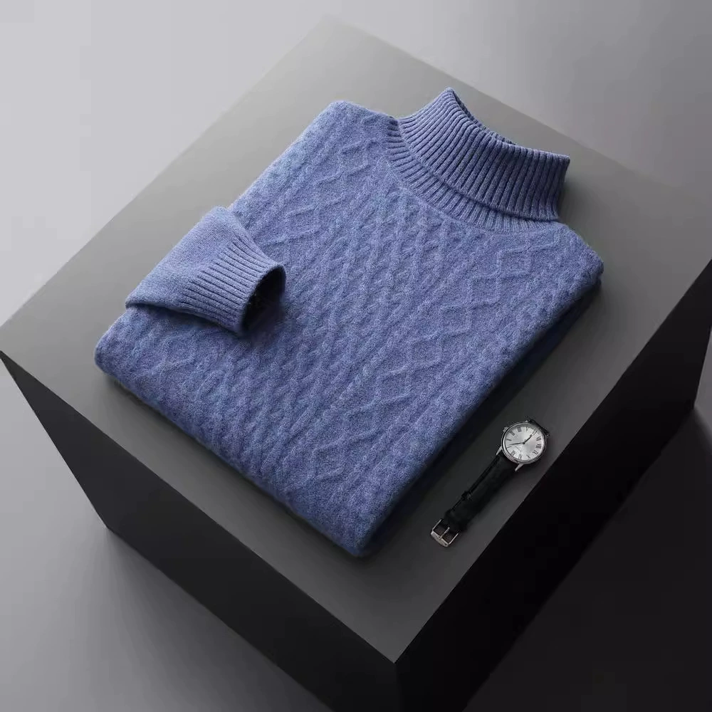 Осень и зима утолщение 100 шерстяных свитеров с высоким отворотом