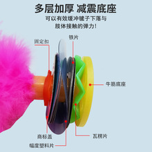 厂家批发火鸡毛毽子儿童小学生比赛专用成人健身体育用品彩色花毽