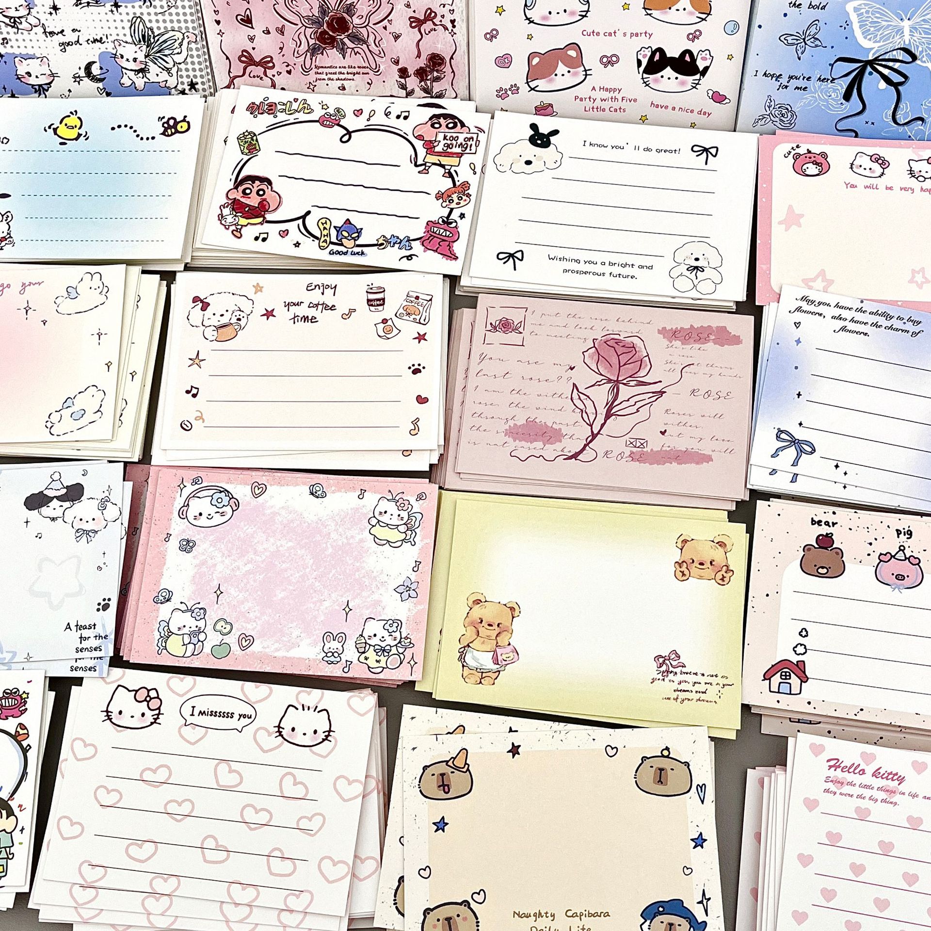 Tarjetas postales de estilo ultra multifacéticas, tarjetas postales conmemorativas para estudiantes de alto valor de cara