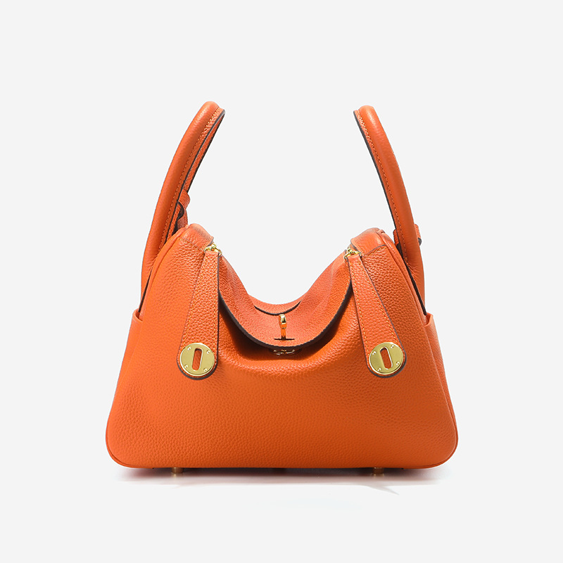 togo头层牛皮琳迪腋下包真皮枕头单肩包女士通勤百搭时尚斜挎包包 - Thumbnail 14