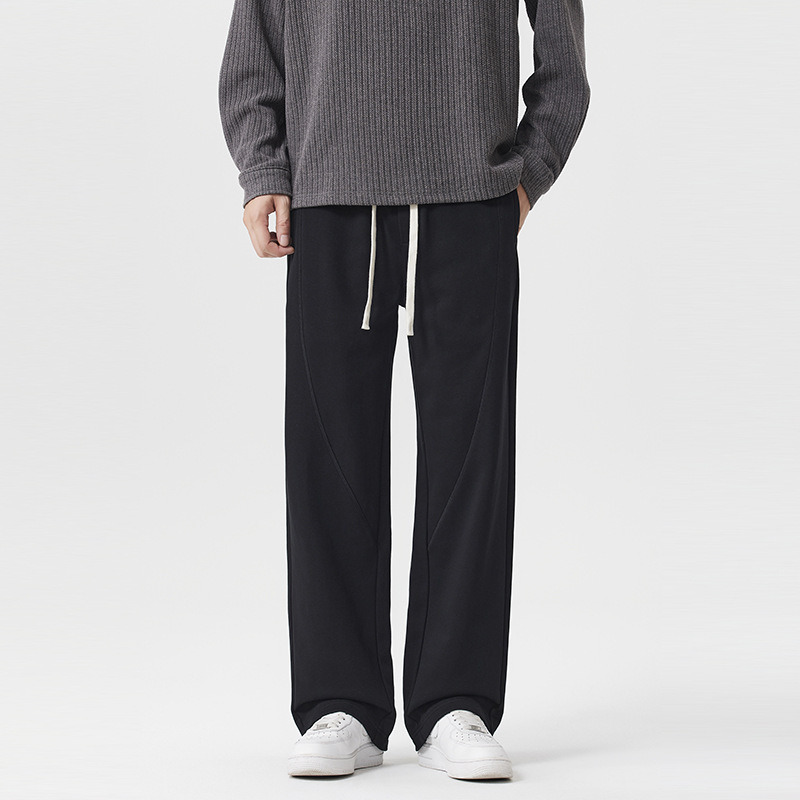 Nuevos pantalones pesados de estilo masculino estilo casual pantalones de diseño linea pantalones largos sueltos pantalones deportivos rectos