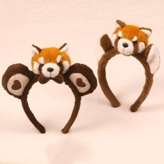 超かわいいアライグマのぬいぐるみのカチューシャ