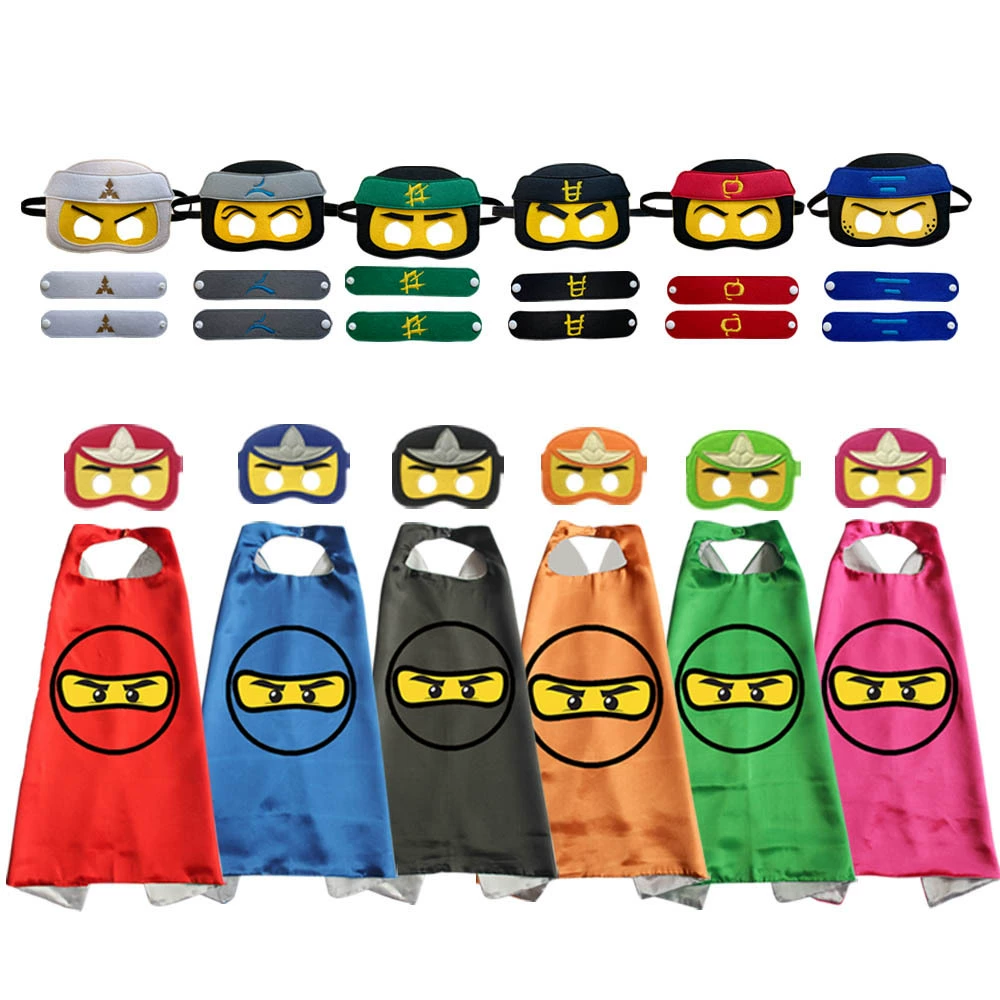 Детский ниндзя для косплея на Хэллоуин, наручная маска-плащ, наручник, реквизит для детского выступления