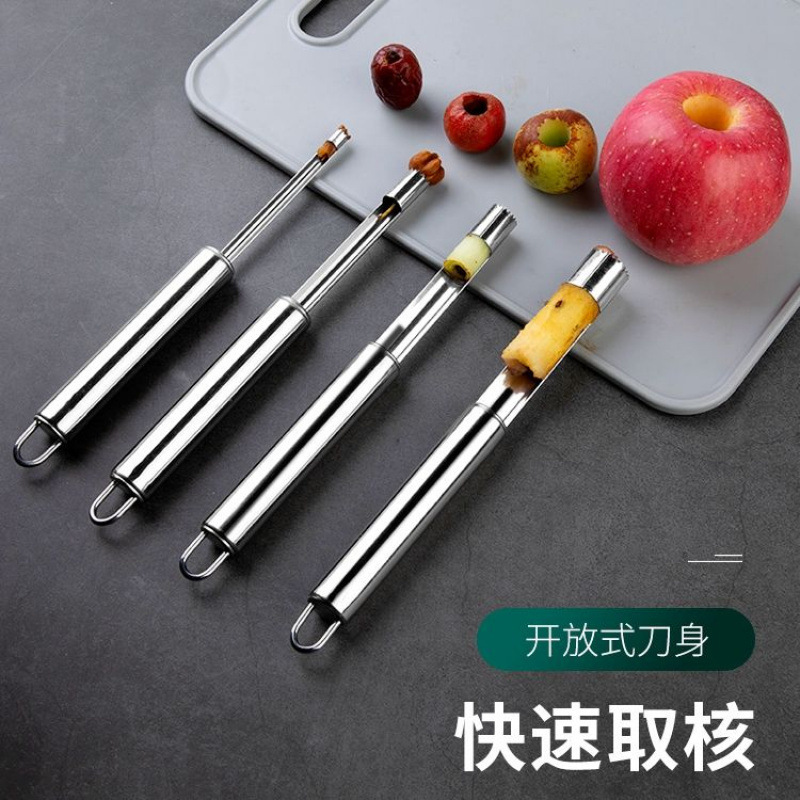 ナツメの核除去器の台所用品ナツメの核の果物は種の神器のツールのステンレスの砂糖のヒョウタンのサンザシに行って心を取ります器|undefined