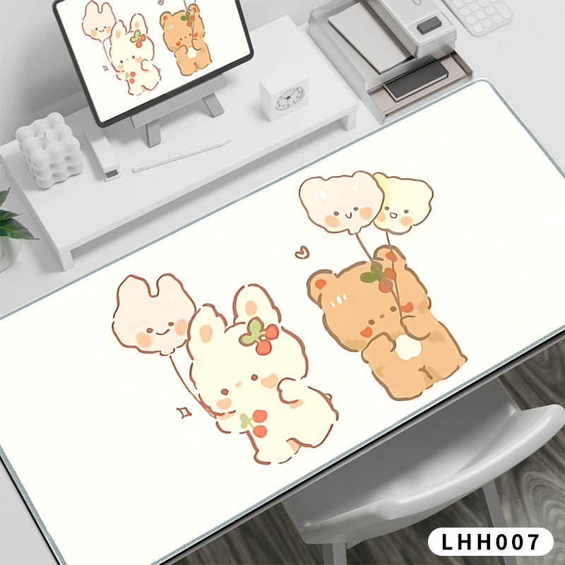 Ins風テーブルマット少女かわいい革の食事マット寮の学生マウスパッド|undefined