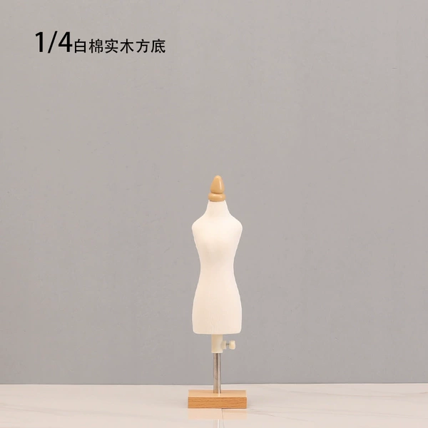 A quarter of the white cotton model (can be tied) (can be pierced)