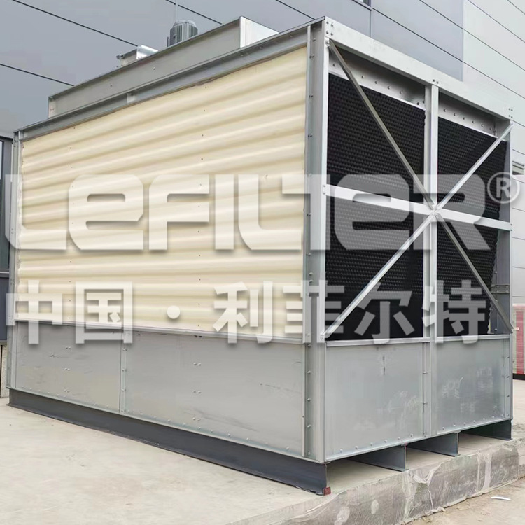 河南新乡利菲尔特LYT-70L热力管网供热系统方形钣金逆流冷却塔