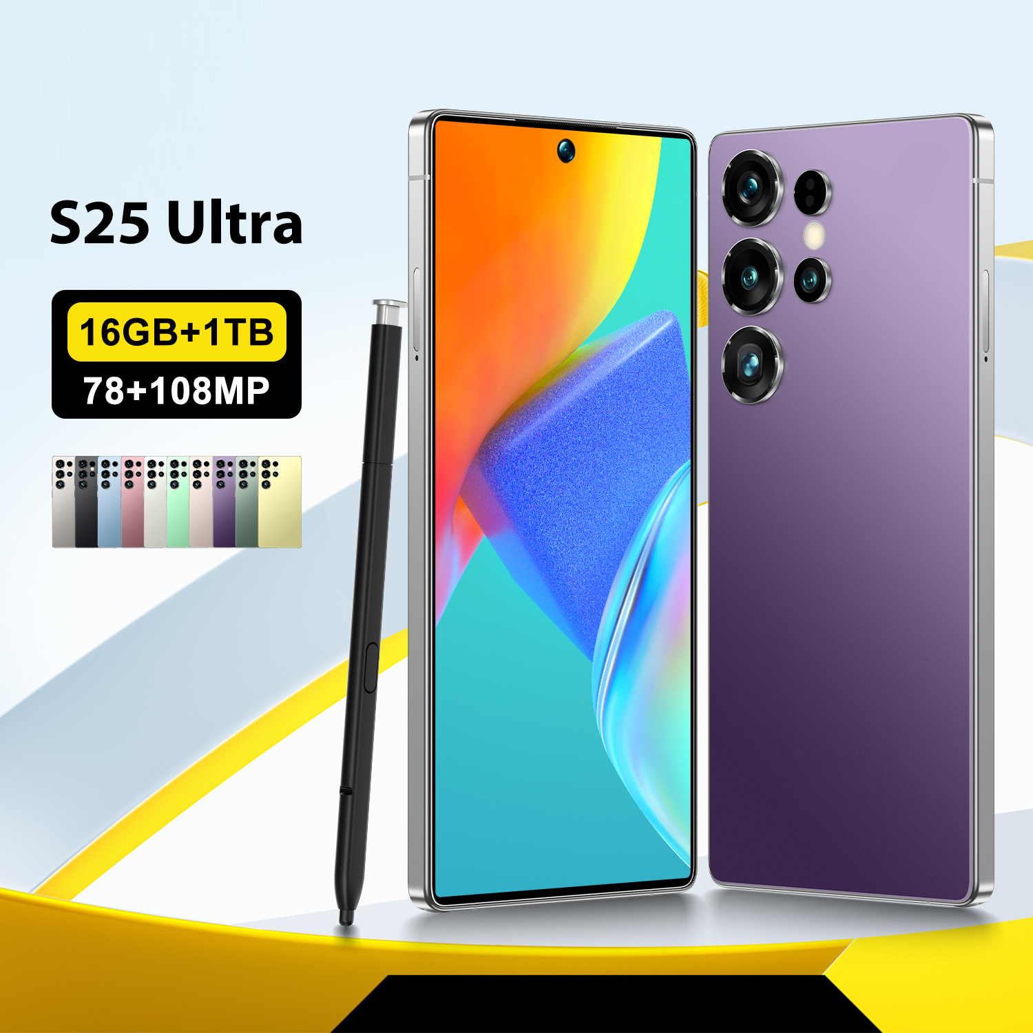 跨境手机安卓S25 Ultra大屏智能手机全球版 真4G外贸专供源头工厂