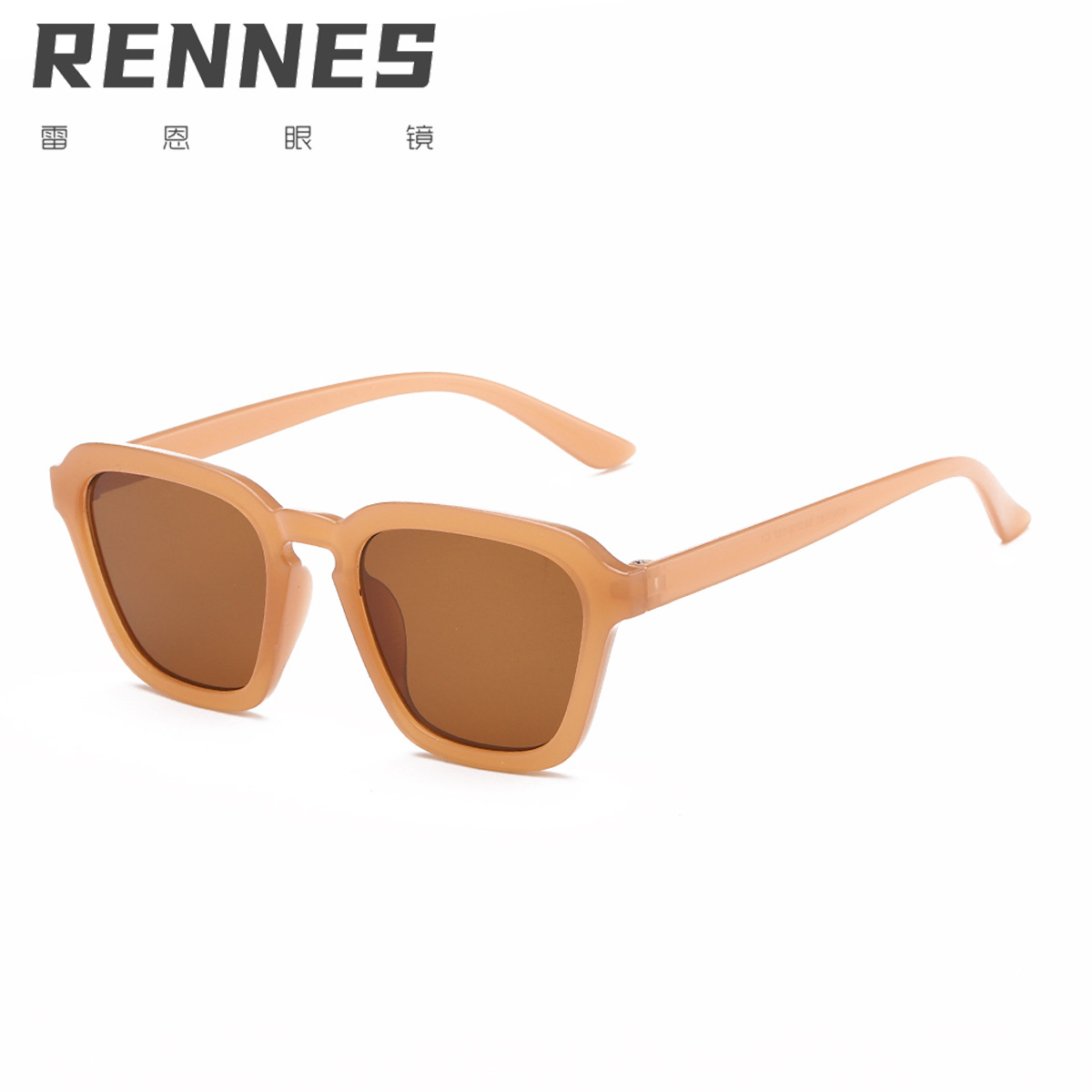 2021 nueva caja ins gafas de sol europeas y americanas calle femenina tiro Internet celebridad estilo simple moda leche té gafas de sol 97080