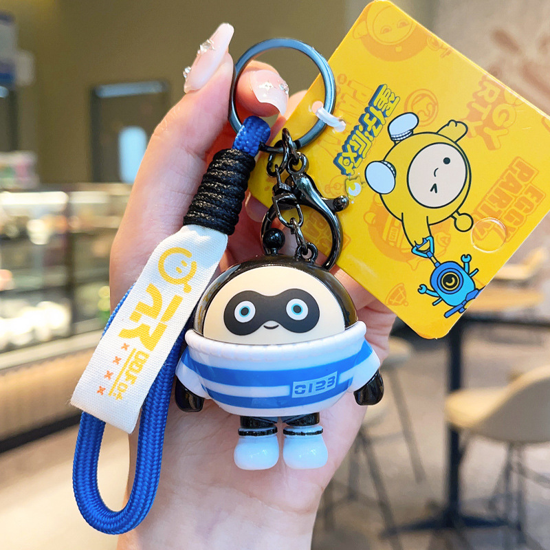 Genuino huevo de la fiesta llaveros huevo de vestir t llaveros bolsas creativas lindos colgantes juguetes huevo