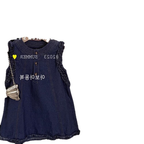 Ladies' summer dress  new children's skirt little girl stylish princess dress baby sleeveless dress children's clothing