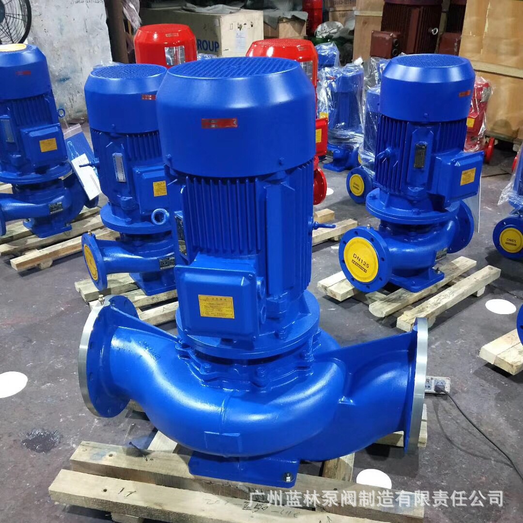 IHG100-250IA单级单吸管道离心泵 11kw立式不锈钢单级管道泵