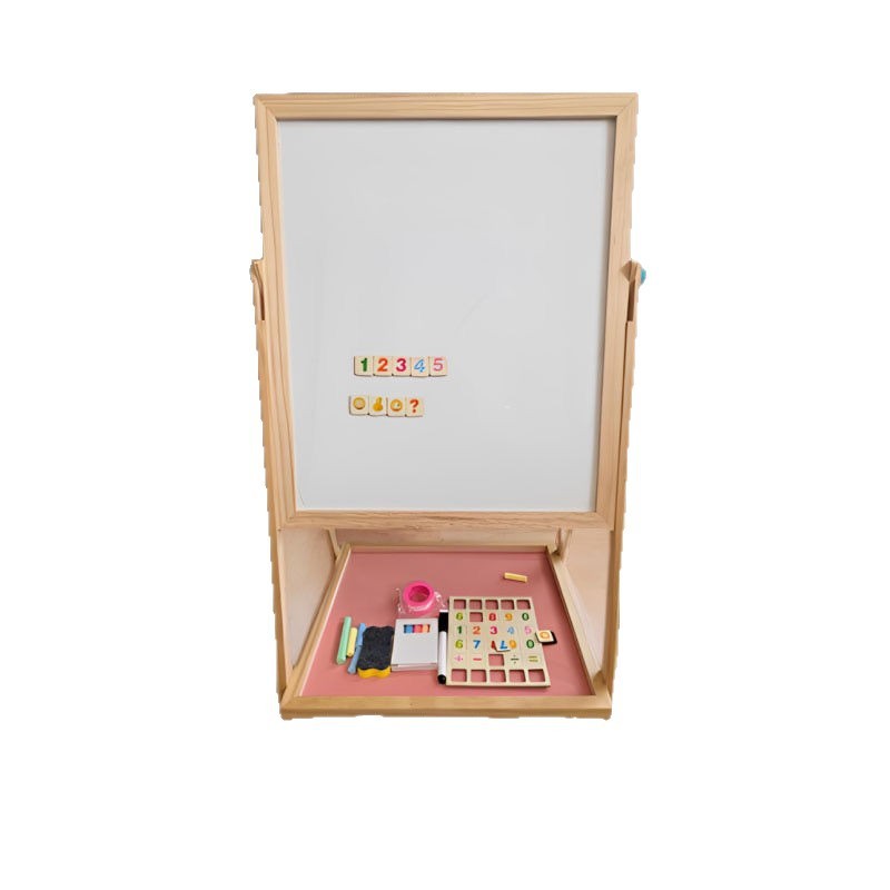 儿童画板支架式可擦写小黑板家用写字板双面两用画板磁性可擦画板|undefined