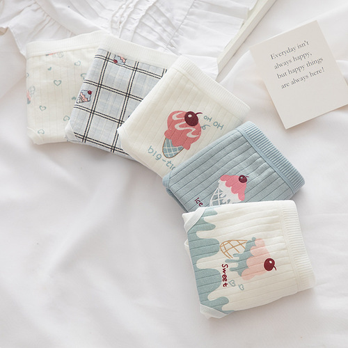 Dropshipping pure cotton crotch women's underwear modal underwear women's lace shorts girl's cute style pants