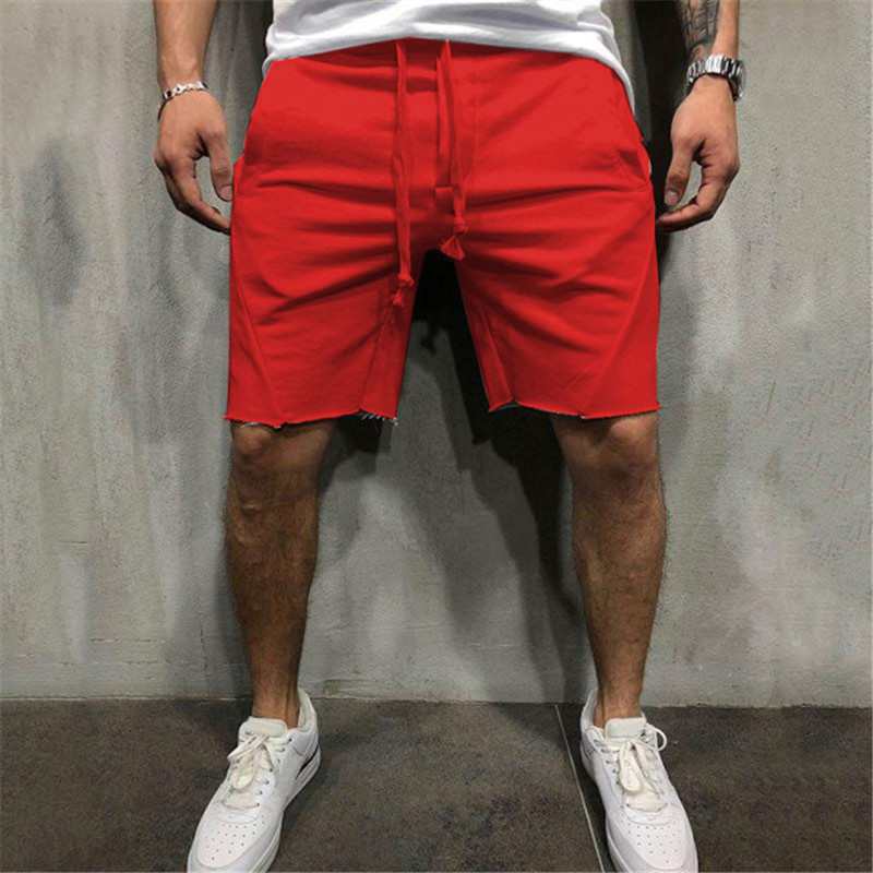 Fitness Occasion Men's Solid Color Casual Sports Loose Men's Bottoms