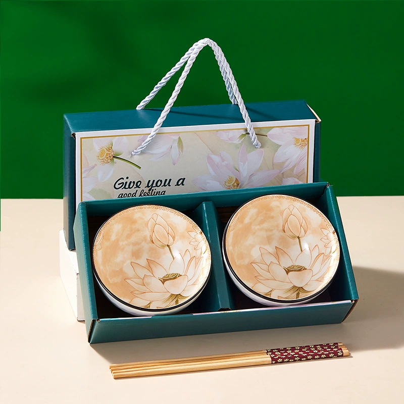 Tableware for home use for food, set, ceramic gift box, wholesale
