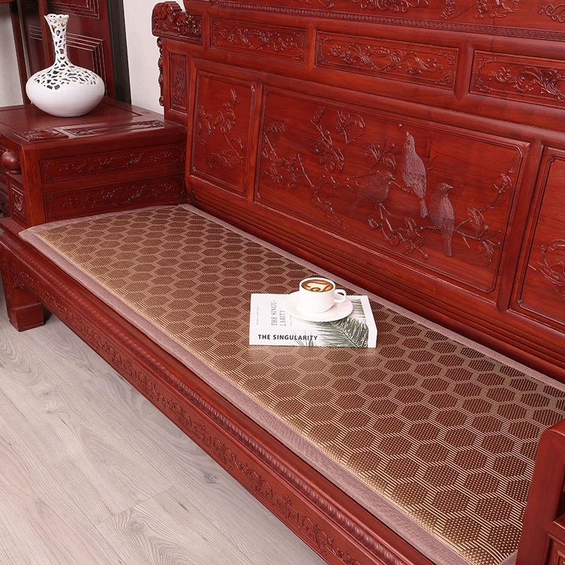 Подушка для дивана из красного дерева, летний коврик, подушка для стула, утолщенная новая подушка для дивана из ледяного ротанга в китайском стиле