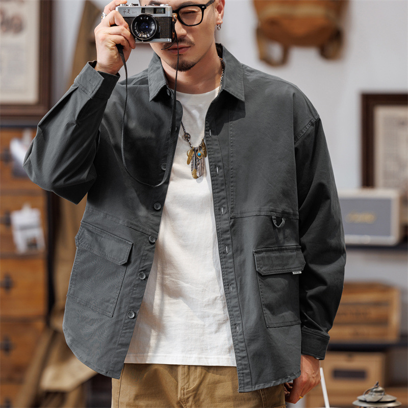 Autumn cotton men's shirt