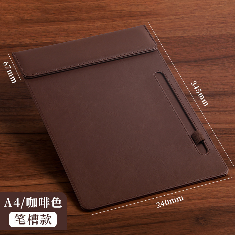 A4 브라운 컨퍼런스 클립-(업그레이드된 펜 클립 모델)