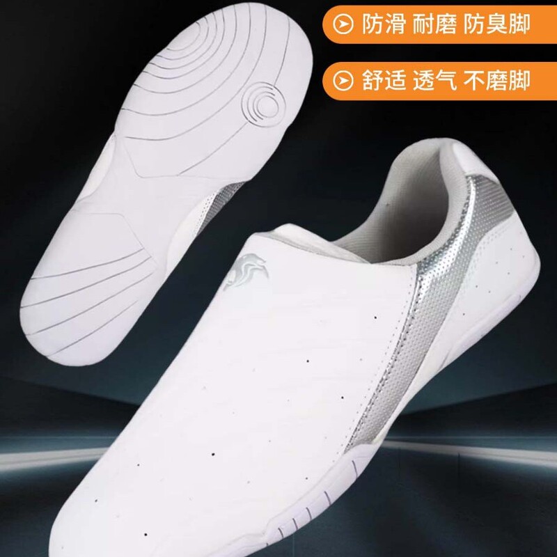 Taekwondo Shoes Coach Shoes Adult Men's and Women's Super Fiber Breathable Non-slip Training Martial Arts Shoes Professional Martial Arts Shoes for Students