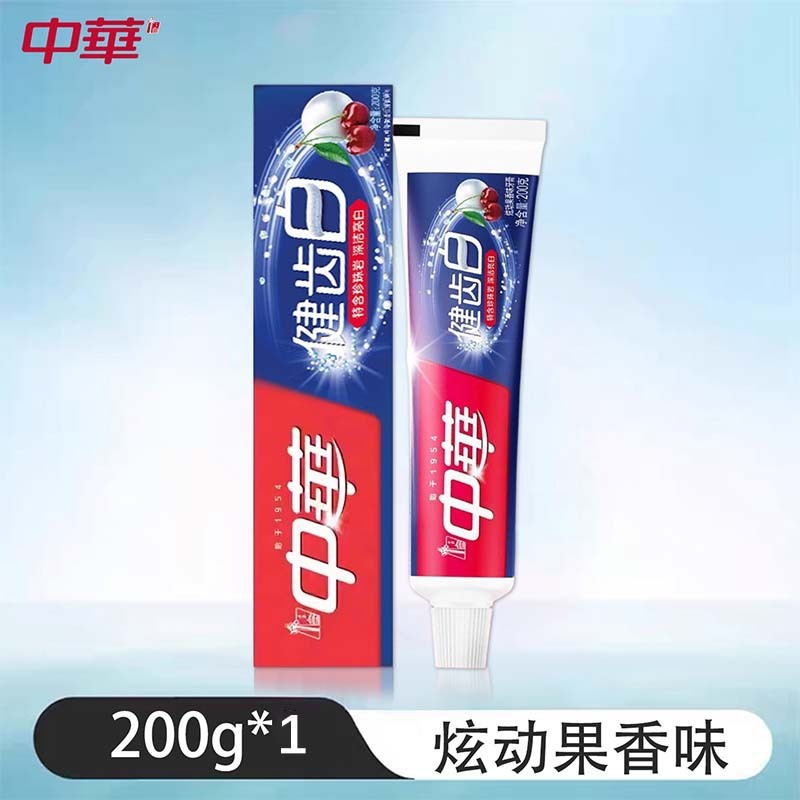 中华抗糖护龈净白修护抗敏感去糖化物牙渍牙膏清新口腔香型可选|undefined