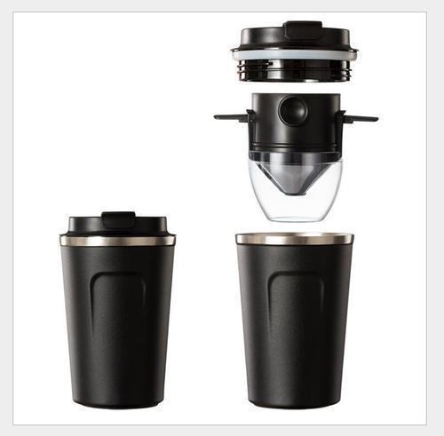 Coffee filter little angel hand brewed coffee pot set stainless steel insulated coffee cup drip type portable outdoor