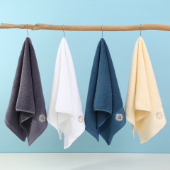 Towel factory wholesale pure cotton embroidered off-grade Ollie towel soft and absorbent cotton gift long-staple cotton towel face towel