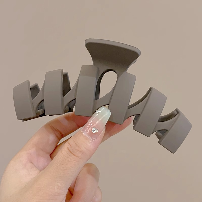 Gran clip de tiburón esmerilado acrílico simple horquilla tocado volumen gran horquilla de alto grado accesorios para el cabello al por mayor