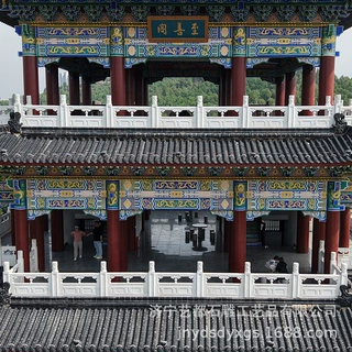 定制石雕栏杆国旗台汉白玉寺庙景区阳台围栏浮雕栏板设计制作厂家