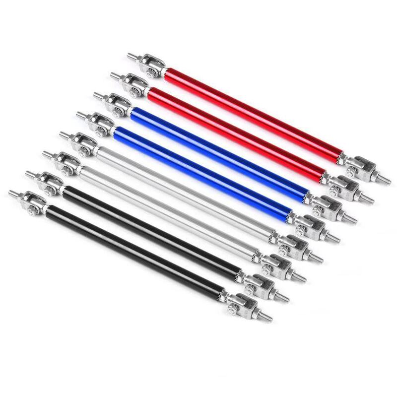 Car Stainless Steel Telescopic Rod Front Lip Rear Spoiler Fixed Modification Parts Cross-Border Racing Accessories