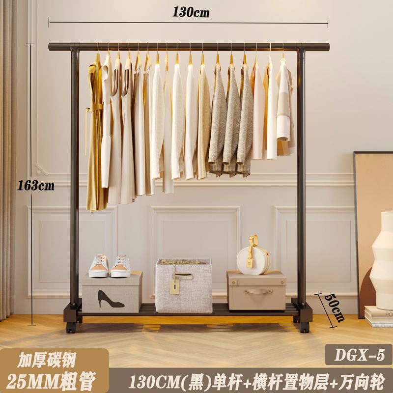 25튜브(블랙)-130cm 싱글폴+휠✦